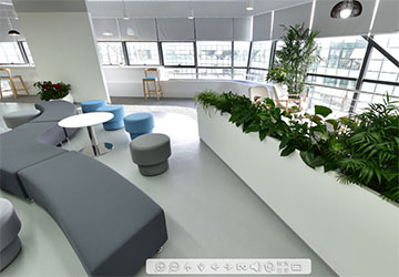 滴滴打车办公休闲区全景展示